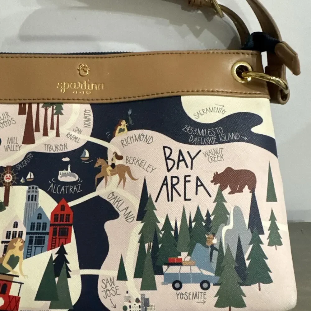 Rare Spartina 449 Northern California Crossbody Bag - Picture 2 of 16